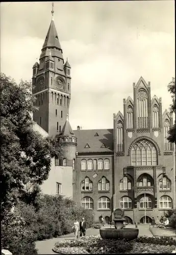 Ak Berlin Köpenick, Partie am Rathaus