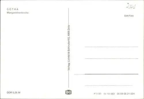Ak Gotha in Thüringen, Margarethenkirche