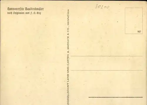 Künstler Ak Goy, F. D., Hannover in Niedersachsen, Hannoversche Baudenkmäler