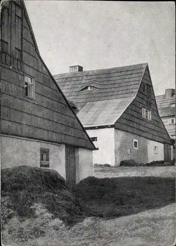 Ak Zinnwald Georgenfeld Altenberg im Erzgebirge, Häuser