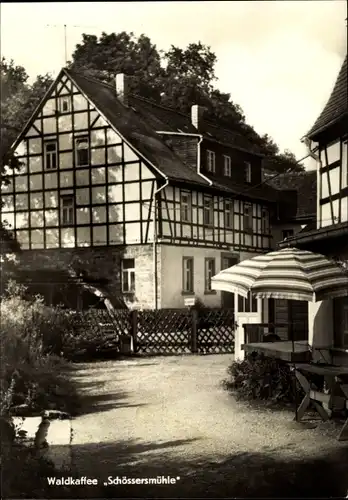 Ak Eisenberg in Thüringen, Mühltal, Waldkaffee Schössersmühle