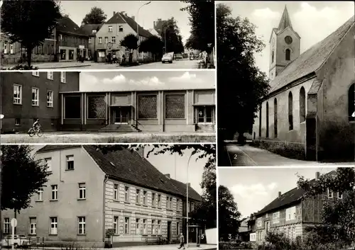 Ak Seyda Jessen an der Elster, Marktplatz, Rat der Stadt, Kirche, Pflegeheim