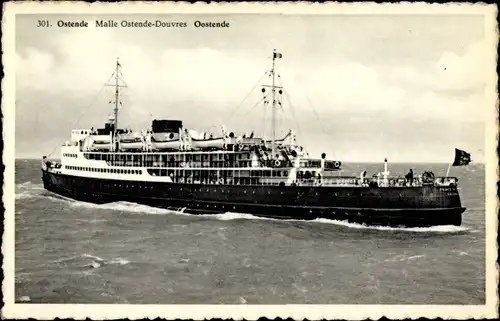 Ak Malle Ostende-Douvres, Fährschiff