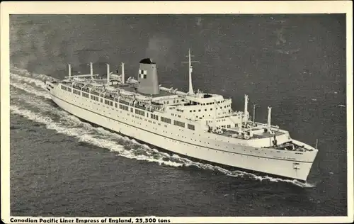 Ak Steamer Empress of England, Dampfschiff, CPS