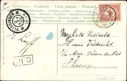 Ak Segelschiff, Vor dem Sturm