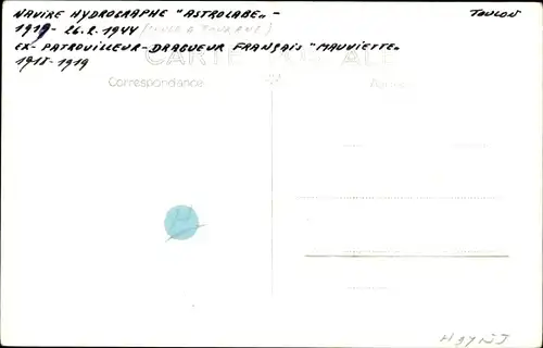 Ak Astrolabium Hydrograph 1919