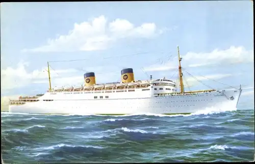 Künstler Ak Dampfer SS Homeric, Homelines