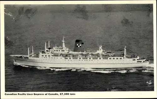 Ak Steamer Empress of Canada, Dampfschiff, CPS