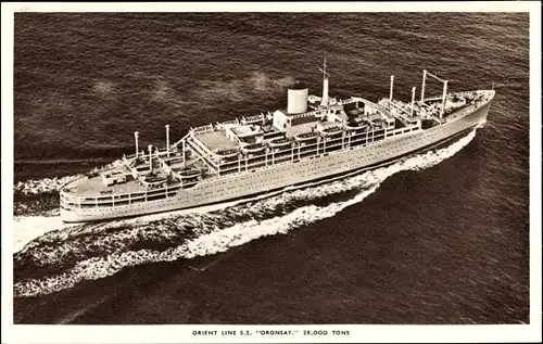 Ak Steamer RMS Oronsay, Dampfschiff, Orient Line