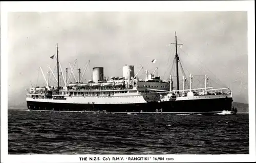 Ak Steamer Rangitiki, Dampfschiff, New Zealand Line