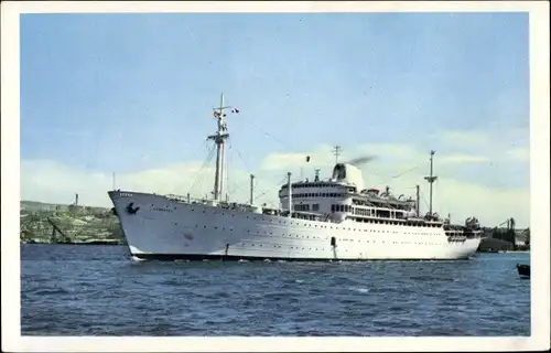 Ak MM Dampfer Cambodge, Messageries Maritimes