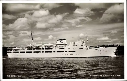 Ak Dampfer SS Birger Jarl, Stockholms Rederi Ab Svea