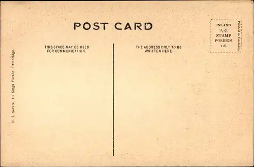 Ak Cambridge East England, Trinity College, King's Gateway