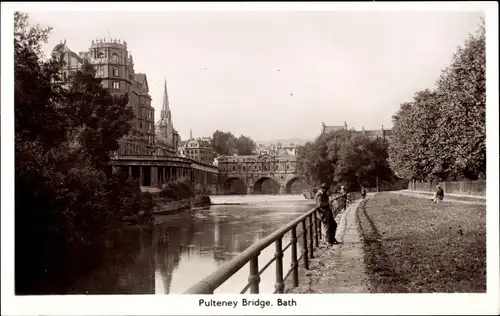 Ak Bath Somerset England, Pulteney Bridge