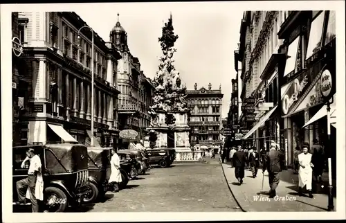 Ak Wien 1 Innere Stadt Österreich, Graben