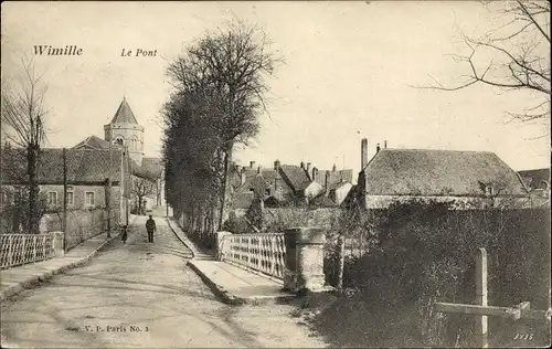 Ak Wimille Pas de Calais, Le Pont