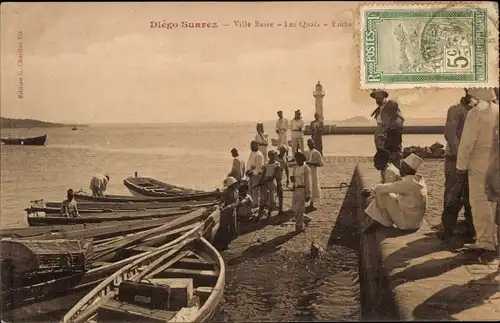 Ak Diego Suarez Antsiranana Madagaskar, Ville Basse, Les Quais