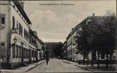 Ak Germersheim am Rhein, Königstraße