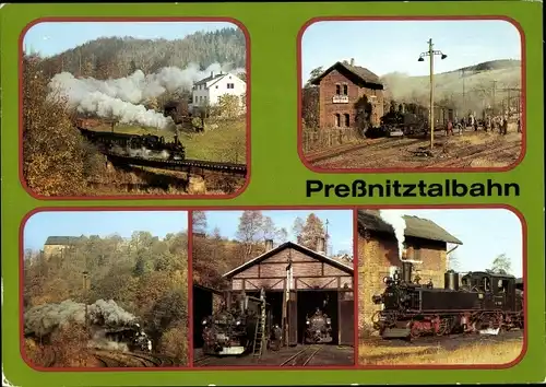 Ak Schmalspurbahn Wolkenstein Jöhstadt, Preßnitztalbahn, Steinbach, Mayer Lokomotive IV K