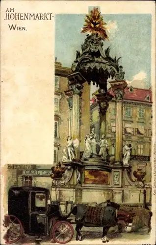 Litho Wien 1 Innere Stadt, Am Hohenmarkt
