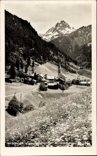 Ak Gaschurn in Vorarlberg, Blick auf Montafon
