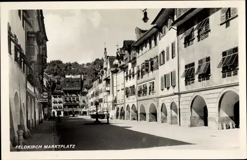 Ak Feldkirch Vorarlberg, Marktplatz