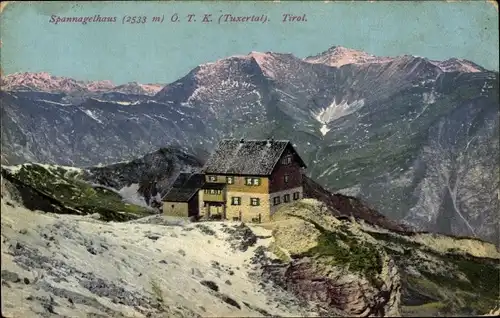 Ak Zillertaler Alpen, Spannagelhaus, Tuxer Tal