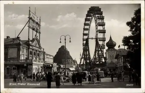 Ak Wien 2. Leopoldstadt, Prater, Riesenrad, Kino