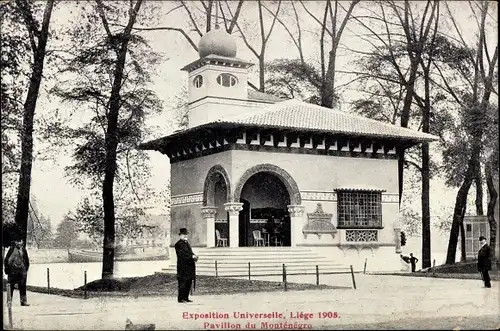 Ak Liège Lüttich Wallonien, Exposition Universelle 1905, Pavillon du Montenegro