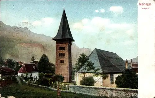 Ak Meiringen Kanton Bern Schweiz, Kirche