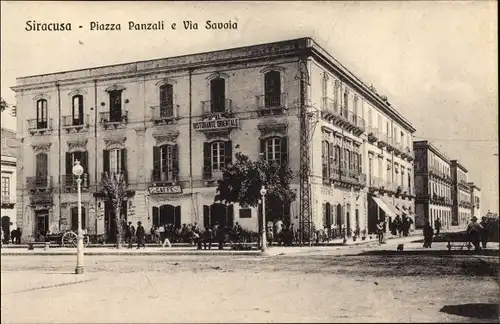 Ak Siracusa Syrakus Sizilien, Piazza Panzali e Via Savoia