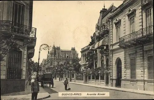 Ak Buenos Aires Argentinien, Avenida Alvear