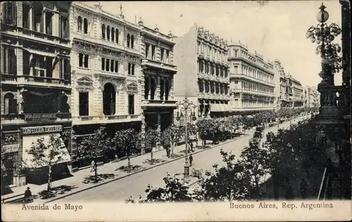 Ak Buenos Aires Argentinien, Avenida de Mayo