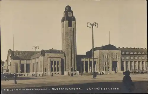 Ak Helsinki Helsingfors Finnland, Järnvägsstation