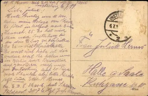 Ak Tschernjachowsk Insterburg Ostpreußen, Wilhelmstraße