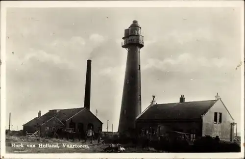 Ak Hoek van Holland Rotterdam Südholland Niederlande, Vuurtoren