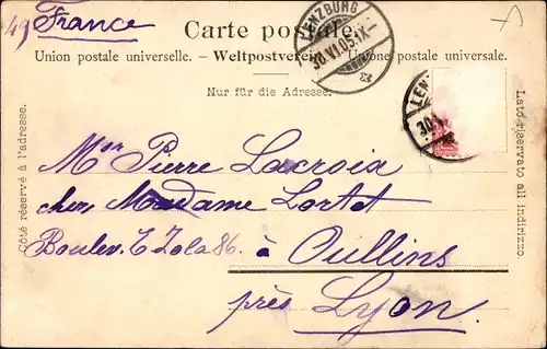 Ak Lenzburg Kanton Aargau, Teilansicht