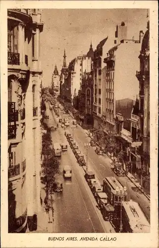 Ak Buenos Aires Argentinien, Avenida Callao