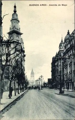 Ak Buenos Aires Argentinien, Avenida de Mayo