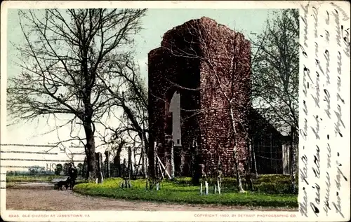 Ak Jamestown Virginia USA, Old Church