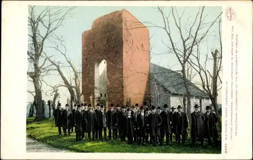 Ak Jamestown Virginia USA, Old Church Tower