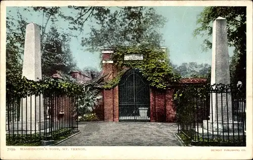 Ak Mount Vernon Virginia USA, Washington's Tomb