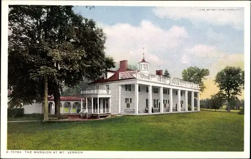 Ak Mount Vernon Virginia USA, The Mansion