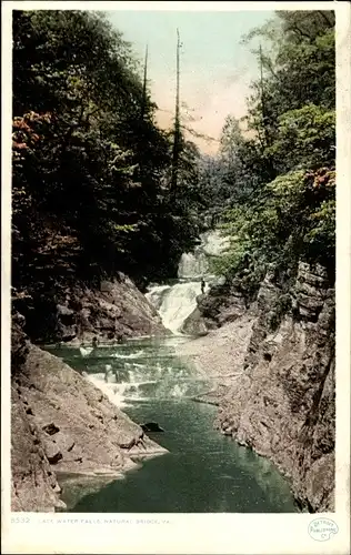 Ak Natural Bridge Virginia USA, Lace Waterfalls