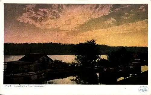 Ak Virginia USA, Sunset on the Potomac