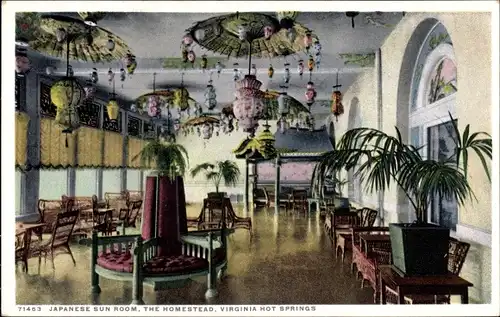 Ak Hot Springs Virginia USA, Japanese Sun Room, The Homestead