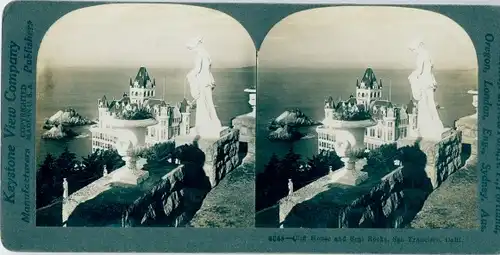 Stereo Foto San Francisco Kalifornien USA, Cliff House and Seal Rocks