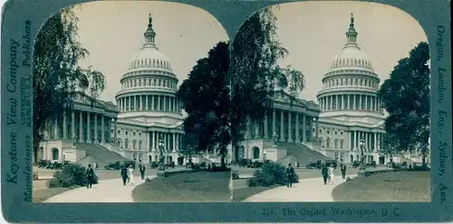 Stereo Foto Washington DC USA, The Capitol