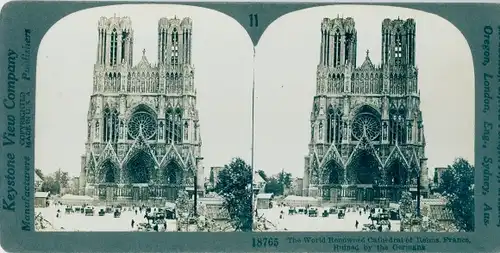 Stereo Foto Reims Marne, Cathedral