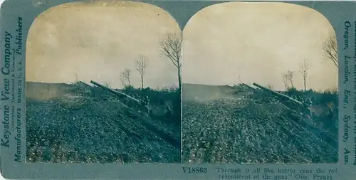 Stereo Foto Oise, Enormous French field guns, I WK